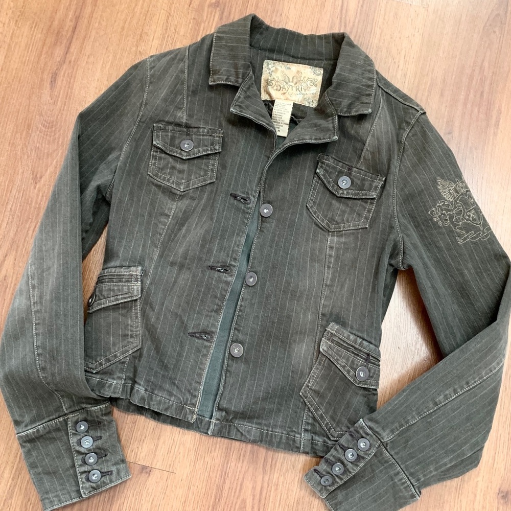 Daytrip Brown Fall Cropped Jacket